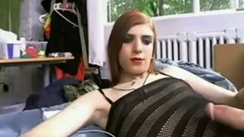 tasty Crossdressing man Is jerking off Off