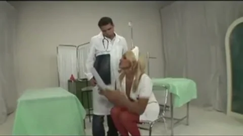 delicious blonde Nurse gets ass Stuffed
