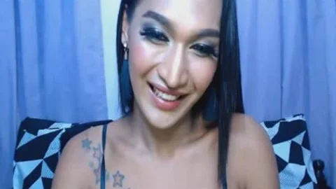 ebon tranny cute Masturbating Camshow
