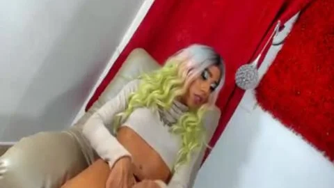Monster cock ladyboy Masturbating | In private