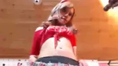 Trans masturbating