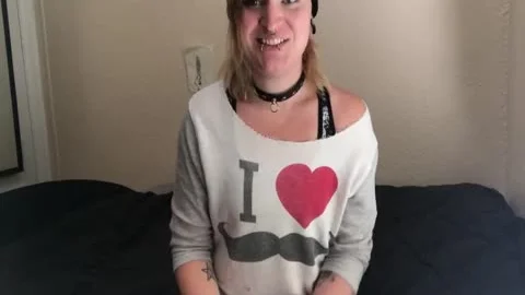 Excited naughty TransGirl Play Time