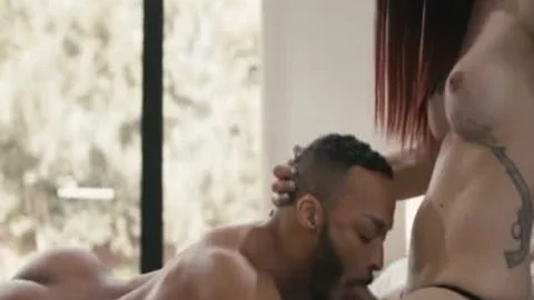 horny Trans playgirl Analed By Her darksome bf