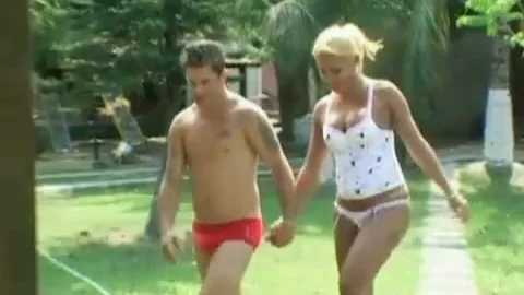 Latin Sthis dudemale receives poked On Bench