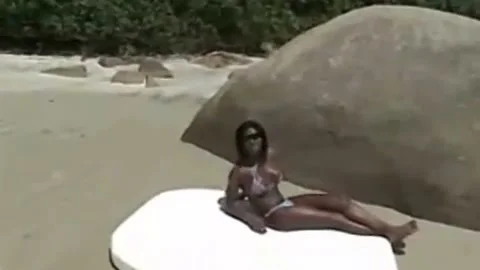 kinky ebony TS copulates With Two lads outdoors