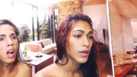 shemale girl Masturbates On Camera