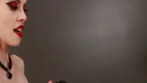 kinky shemale River Enza fake penis slammed And strapon slammed