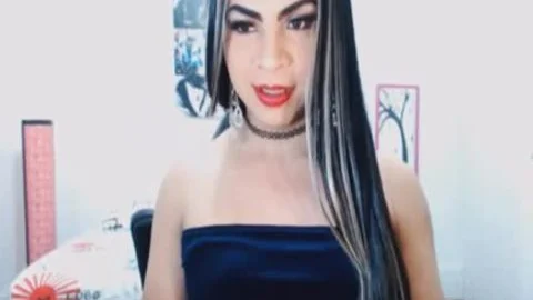 delicious nice-looking ladyboy Rubs Her knob And Balls