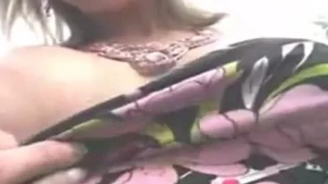 yummy tranny In Outdoor trio
