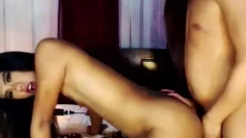 Two concupiscent tranny likes engulfing Each Other large rod