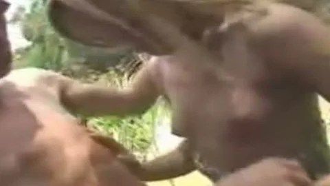 Gentle Blondie receives penetrated Outdoor
