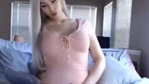 breasty blonde lady-man Playing With Her penis In A slutty Leotard