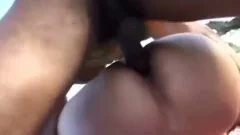 Interracial doggy style
