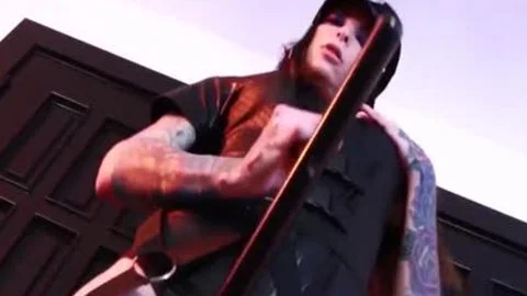 Inked TS Chelsea Marie Wears pretty Police Uniform To jerk off