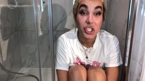 enormous hips, hairy knob Femboy Showers