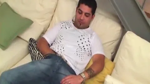 kinky ladyman And filthy skank Lie On The Sofa And wait For his sperm To Explode