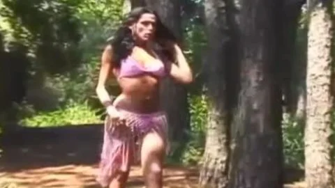 excellent Milena Rios bonks lad In The Forest
