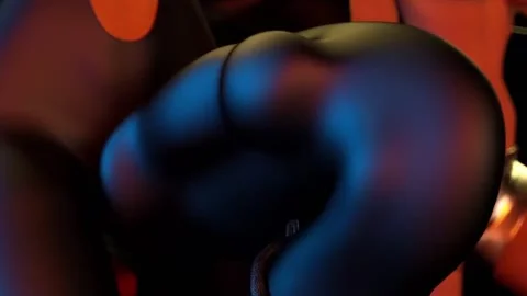 Futanari 3D Animation - humongous cock Masturbation.