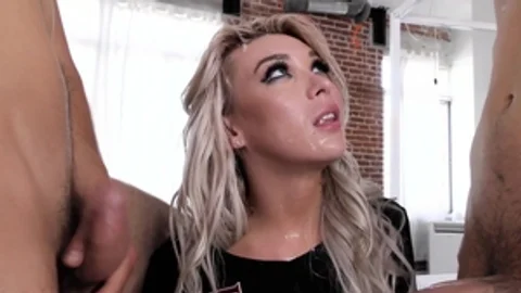 Trans Sexual Angel - Pierced Michael DelRay digs cumshot