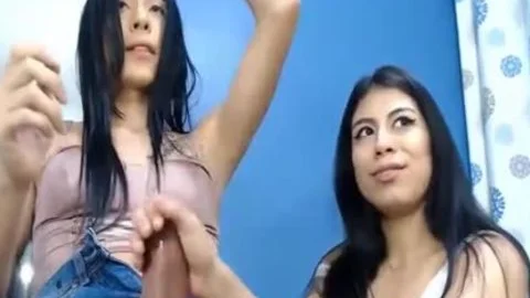 yummy latina engulf And poke large weenie shemale And receives Facial Li