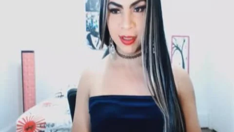 fine yummy ladyboy Rubs Her 10-Pounder And Balls