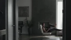 naughty Ts Beauty Ella Hollywood Sucks Dante Colles penis In The couch