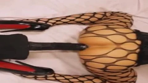 Stacy anal Homemade fake penis