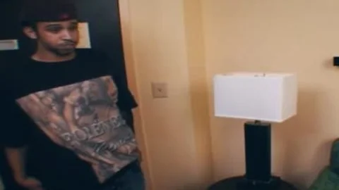 giant dark ladyboy receives poked