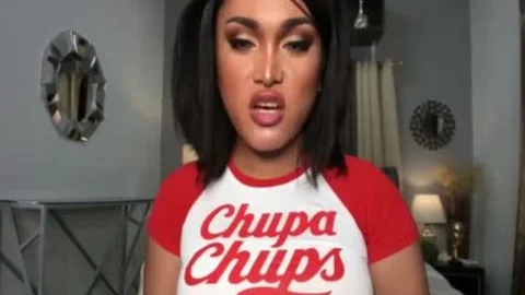 Fellipina tgirl tranny Live sperm Show