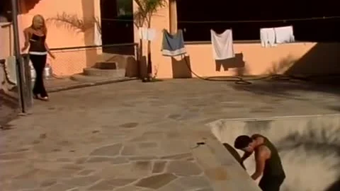 nice-looking sheboy slams Poolboy