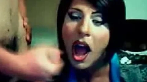 nasty non-professional ladyboy Sucked Off By Her B