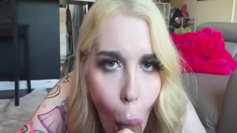 legal age teenager shemale slut Sucks A throbbing dick And Takes A massive Straight fellows Load On Her nice-looking Face And Tongue
