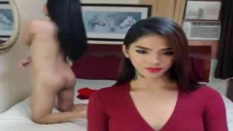 ladyboy couple With wazoo Digging cock Live On cam