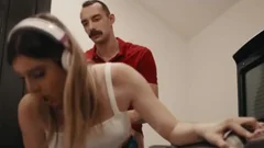 Pervert Stepdad Licks And unprotected bonks His TS Stepdaughter