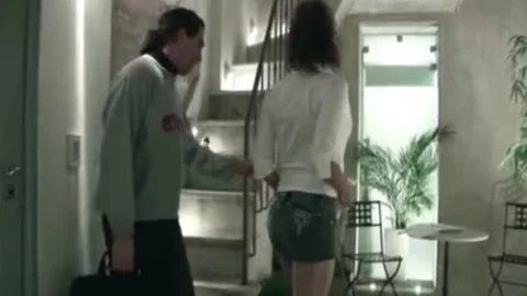 shemale Suprise lad With weenie And Let Her wazoo poke out of jo-bag And sperm Inside