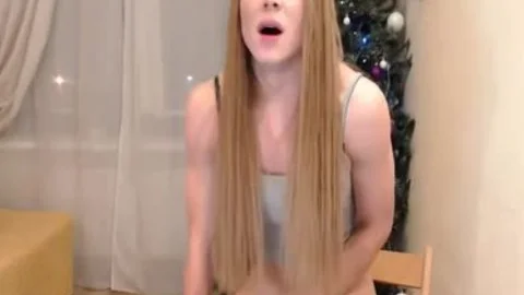 Julai large penis blonde goo flow