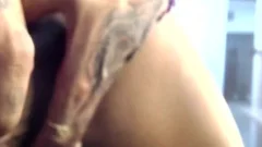 Tattooed lady-man Inanna Playing Her penis