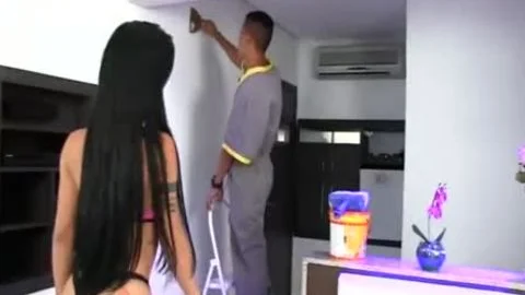 Dream shemale - banging His wazoo (Nicolly Pantoja)