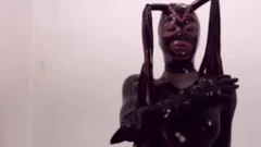 ebony ladyboy In Latex