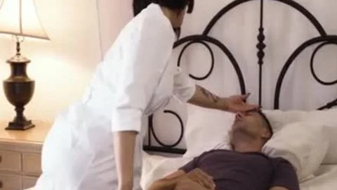 naughty Nurse TBabe Domino Presley Sucks And Ride men Hard Boner