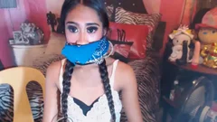 Two ladyboy Jerking Their monstrous penis On cam