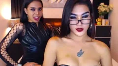 Two tranny babes Mega Show
