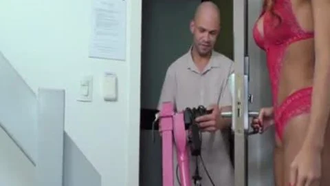 monstrous Tittied Ginger tgirl Jean Gray gets Creampied By A Sex Machine Expert