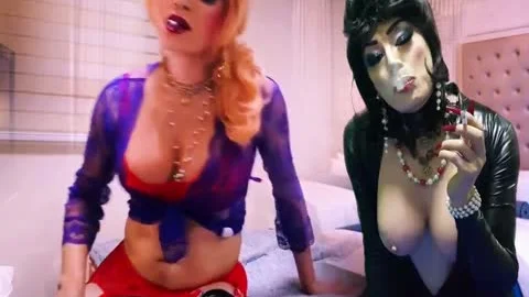 Sissy Niclo Fetish Smoking After Masturbation On daybed