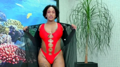 TS Granny Adrieli Pinheiro Self Sucks Her big Horse ramrod And Cums In throat