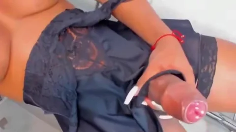 Omg legal age teenager ladyboy bulky big 10-Pounder Jerking