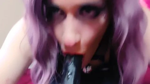 CD Kitten Milksop Playing With darksome dildo