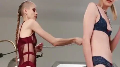 kinky tranny River Enza Whipped And fake penis poked By Cis playgirl