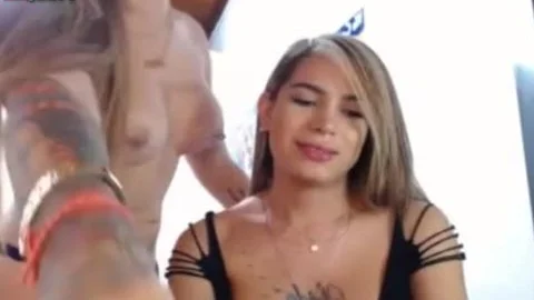 large mambos blonde Dream tranny couple bj
