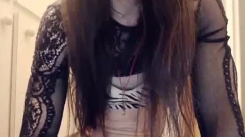 Femboy Jerks biggest dick cam